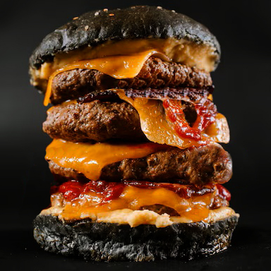 888 Бургер тройной - курица (Black)